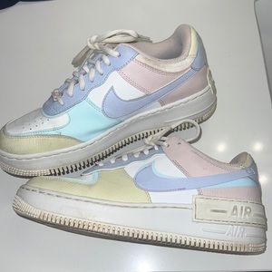 nike platform colorful air force ones